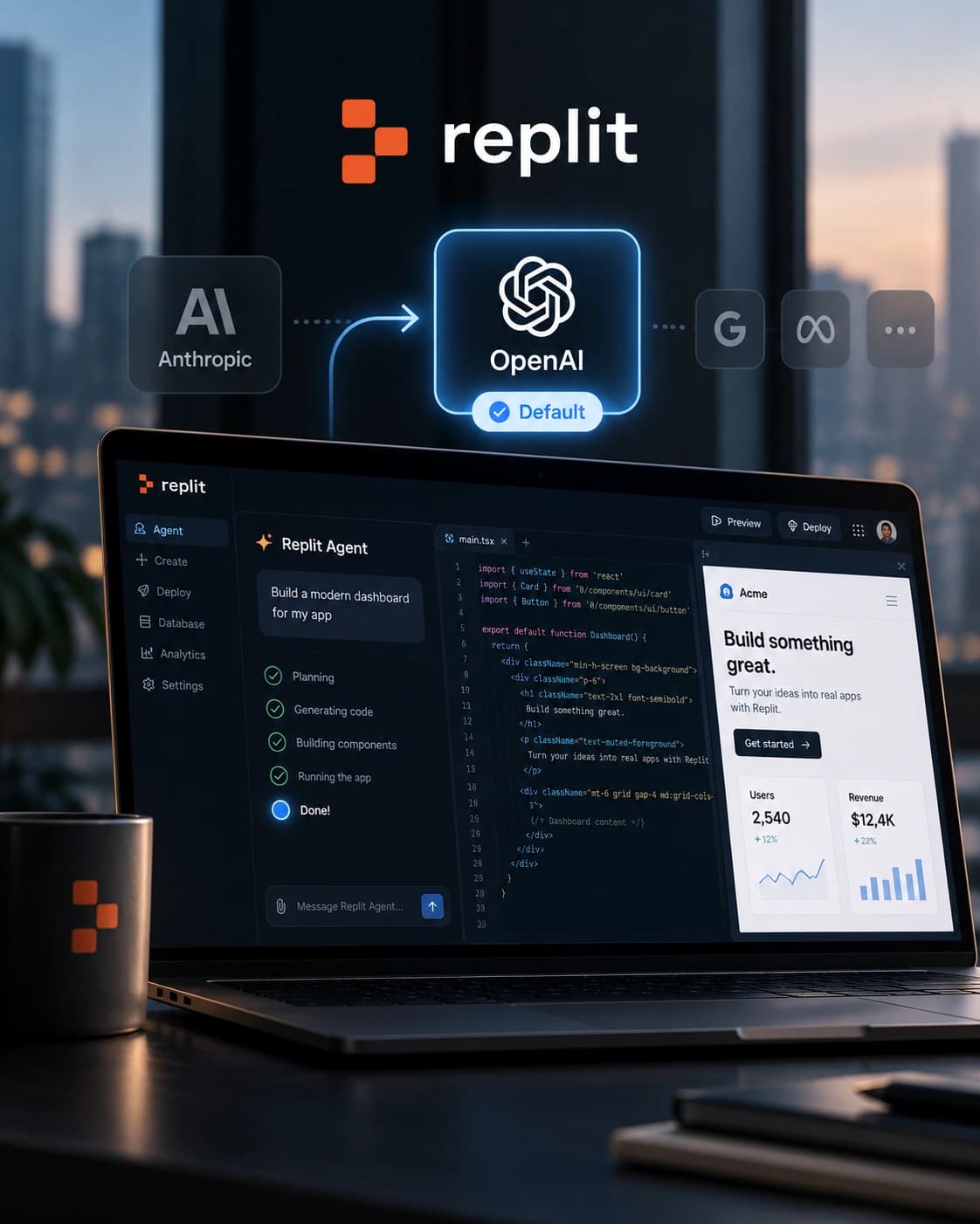 Replit väljer OpenAI som standard – Claude finns kvar